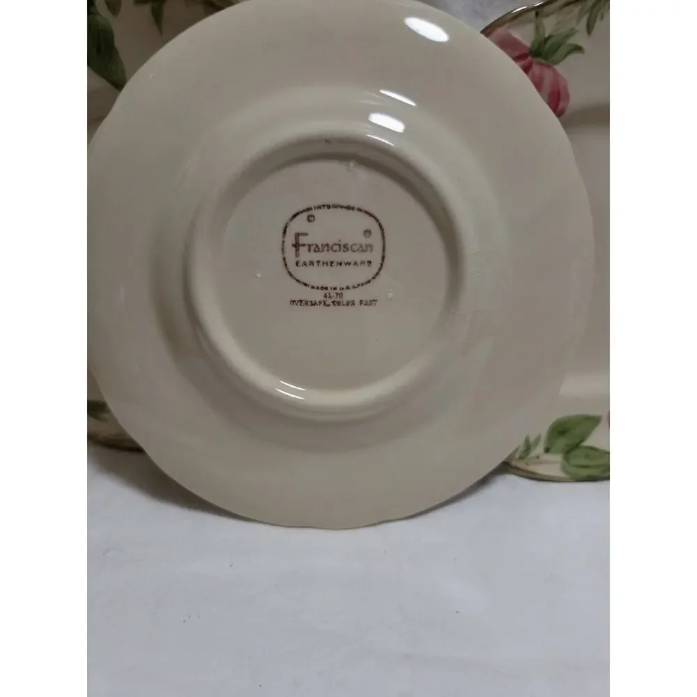 Vintage Franciscan Desert Rose Bread & Butter Plate Set of 3 California - Read